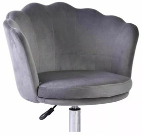 Scaun de birou Rose velvet gri Blu14