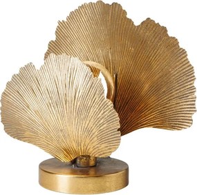 Lampa de masa, auriu, din metal, Ginkgo Leaves