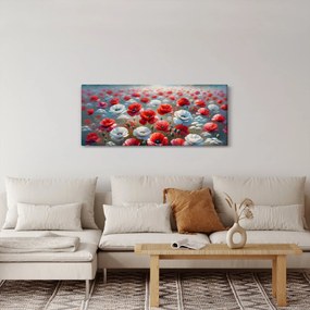 Tablou - Câmp de maci (120x50 cm)