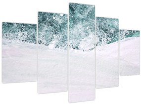 Tablou - Turcoaz abstractizare (150x105 cm)