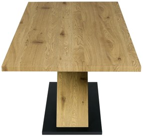 Masă de sufragerie X 160 x 90 cm, stejar
