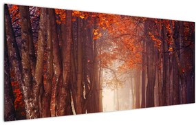 Tablou - Pădurea de toamnă (120x50 cm)