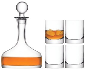 Set cadou Whisky LSA , 4 pahare (250 ml), carafă (1,6 l), transparent, Handmade