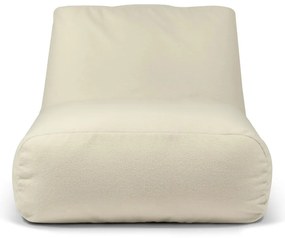 Fotoliu bean bag maro cu tapițerie din țesătură bouclé Tube 100 – SLOWDOWN