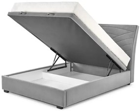 Pat tapitat Continental 1 velvet gri – 160 x 200 cm