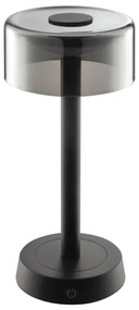 Brilliant - Lampă de birou reîncărcabilă RAZOR cu LED, control tactil și reglare a luminozității, 2,5W/5V, 2700K, IP44, negru