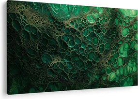 Tablou - Imagine microscopică verde (90x60 cm)