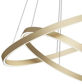 Lustră LED pe cablu Maytoni MOD058PL-L74BS3K RIM LED/88W/230V d. 80 cm auriu