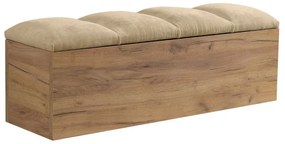 Bancă bej/în culoare naturală Kumo – Bobochic Paris