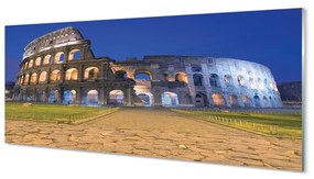 Tablouri pe sticlă Sunset Roma Colosseum