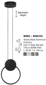 Lustra/Pendul LED stil minimalist WIRO