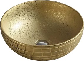 Mexen Briana chiuvetă pe blat 40 x 40 cm, aurie - 22064052