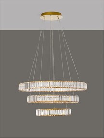 Lustra LED suspendata cristal design elegant AURELIA 92W