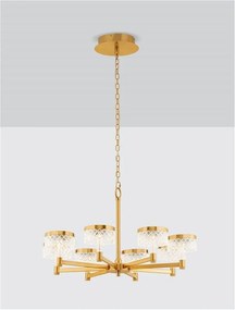 Candelabru LED design modern cu 8 brate Bion