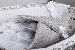 ShopJK FAȘĂ ÎNFĂȘAT COPII CU DOUĂ FEȚE - MINKY SAFARI