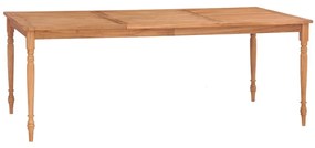 Masa Batavia, 200x100x75 cm, lemn masiv de tec 1, 200 x 100 x 75 cm