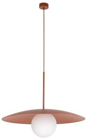 Lustră pe cablu SLATE 1xE27/15W/230V d. 65 cm cărămidă