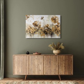 Tablou - pictură abstractă florală (90x60 cm)