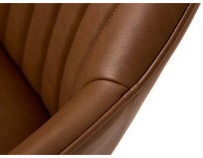 Set de scaune de sufragerie maro cu cotiere 2 buc. tapițat Nolan Stripe – Unique Furniture