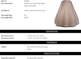 Vaza, Vas decorativ LUX din sticla Trivium