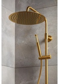 KFA Armatura 5736-920-31 - Set duș MOZA cu baterie termostatică aurie