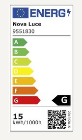 Spot LED aplicat SPECTRE 15W negru/alama