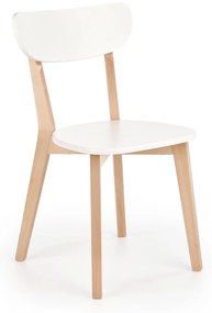 Scaun de sufragerie Barry (alb + fag). 1008326