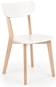 Scaun de sufragerie Barry (alb + fag). 1008326