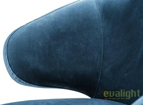 Scaun elegant design LUX Cardinale, catifea albastra 112067 HZ