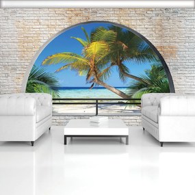 Fototapet - Privire spre palmieri (152,5x104 cm)