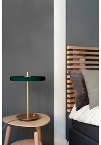 Veioză verde-închis LED cu intensitate reglabilă cu abajur din metal (înălțime 41,5 cm) Asteria Table – UMAGE