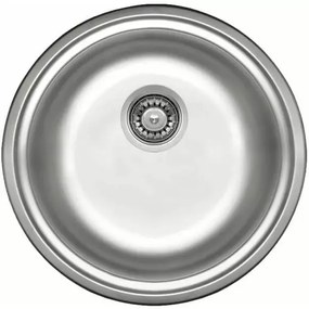 Chiuveta Deante Twist inox satinat cu diametrul 42 cm