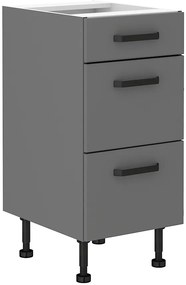 Dulap inferior de bucătărie Nesia 40 D 3S BB PREMIUM BOX (Antracit). 1049691