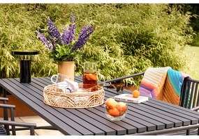 Veioză neagră LED cu intensitate reglabilă cu abajur din metal (înălțime 28 cm) BringMe – Hübsch