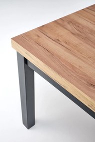 Set masa extensibila Tiago L140-220 cm + 4 scaune Toledo 2 verde/stejar miere