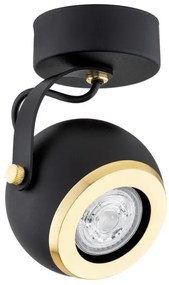 Spot KOS PLUS 1xGU10/5W/230V negru/auriu Argon 4902