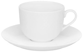 Set servire ceai sau cafea, 12 piese, 6 persoane, alb, Sonia