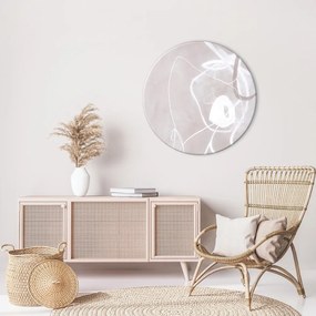 Tablou ø 70 cm Fine Line – Malerifabrikken