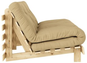 Canapea galbenă extensibilă 160 cm Roots - Karup Design