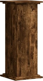 vidaXL Suport de plante, stejar fumuriu, 33x33x80 cm, lemn prelucrat