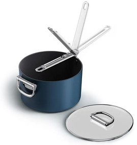 Oală cu capac/cu suprafață ceramică adecvată pentru plita cu inducție Space – Joseph Joseph