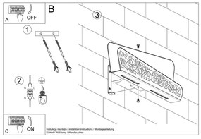Aplică ALIZA 2xG9/40W/230V Sollux SL.0933