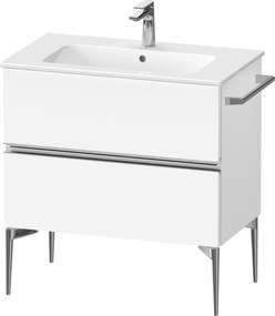 Duravit Sivida dulap 81x47.7x59.1 cm sub chiuveta pe perete alb-crom SV4644010180000