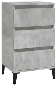 819672 vidaXL Noptieră, gri beton, 40x35x70 cm, lemn prelucrat