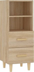 vidaXL Servantă, stejar sonoma, 34,5x34x90 cm, lemn compozit