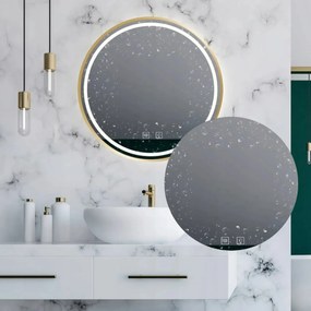 Oglindă LED 50cm MMJ BRUSH GOLD