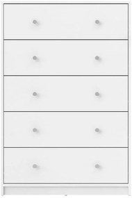 Comodă albă 72x108x30 cm May – Tvilum