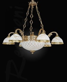 Candelabru din alama design italian 6+2L 7102