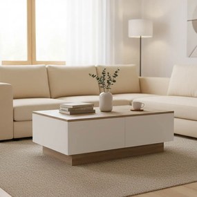Masuta Cafea Whitney PAL Finisaj Stejar Sonoma-Alb Dim. 90x60x31.6
