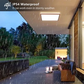 Brilagi - Plafonieră LED pentru baie ULTRA SLIM LED/24W/230V 42x42 cm roz auriu IP54